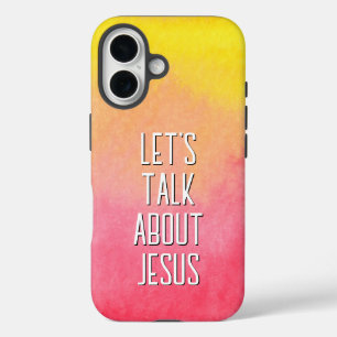 Reden wir über Jesus Pink Ombre iPhone 16 Hülle