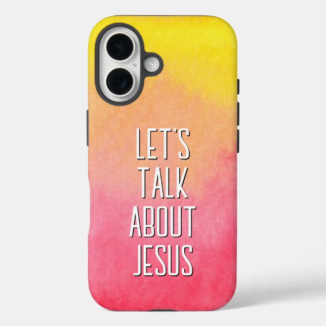Reden wir über Jesus Pink Ombre Case-Mate iPhone Hülle (Rückseite)