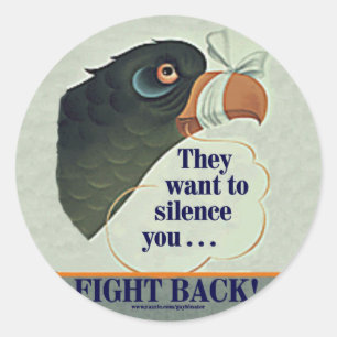 Reden zu viel runder aufkleber