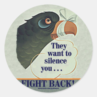 Reden zu viel runder aufkleber