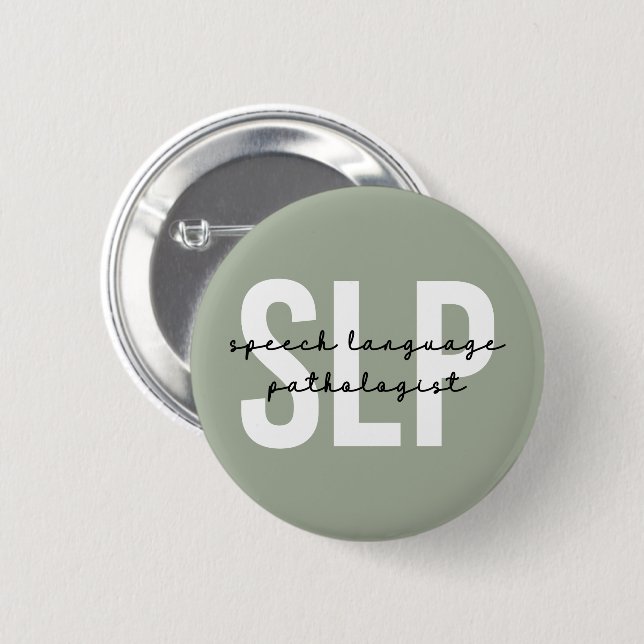 Redepathologe Redetherapeutin SLP Button (Vorne & Hinten)