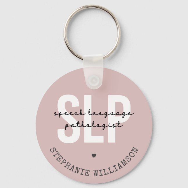 Redepathologe Redetherapeutin SLP Schlüsselanhänger (Vorderseite)