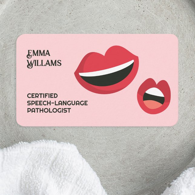 Redetherapeut Visitenkarte (Speech Therapist Business Cards)
