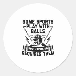 Redewendungen für Arm-Wrestling Sporttraining Sp Runder Aufkleber