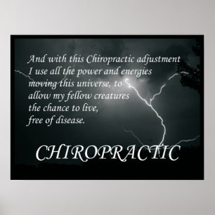 Redewendungen für die Chiropraktische Anpassung Poster