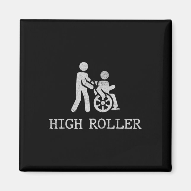 Redewendungen für Rollstuhlfahrer2 Behinderung Awa Magnet (Vorne)