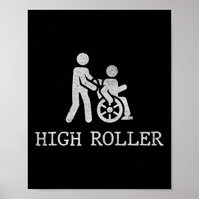 Redewendungen für Rollstuhlfahrer2 Behinderung Awa Poster (Vorne)
