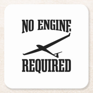 Redewendungen Gliding Pilot Soar Spende Rechteckiger Pappuntersetzer