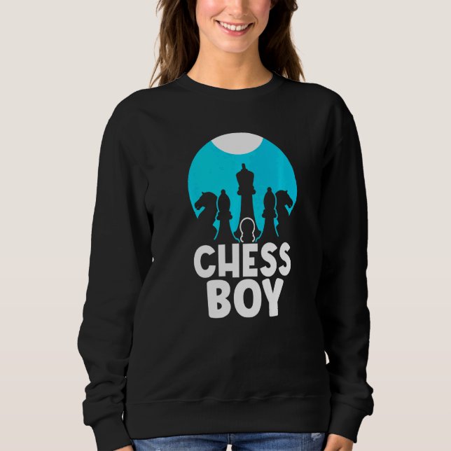 Redewendungen Player von Schach Boy Hobby Sweatshirt (Vorderseite)