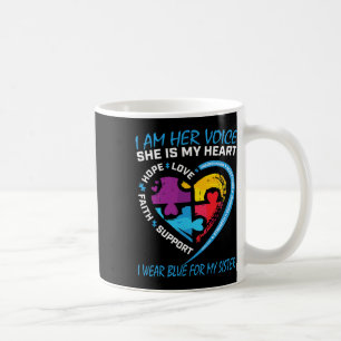 Redewendungen Puzzle ich tragen Blau für meine Sch Kaffeetasse