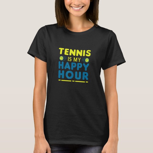 Redewendungen Tennis ist mein Glückspilz für Männe T-Shirt (Vorderseite)
