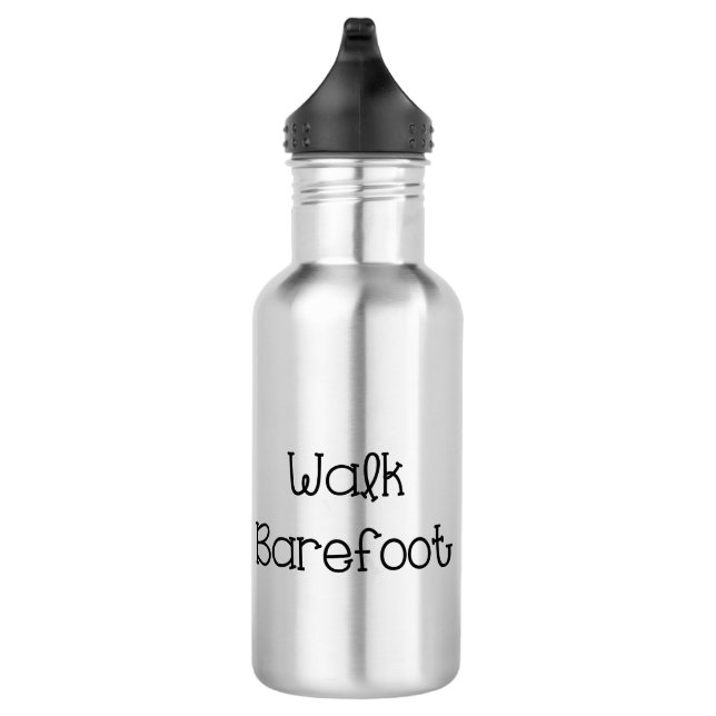 Redewendungen zu Fuß Barefoot Edelstahlflasche (Rechts)