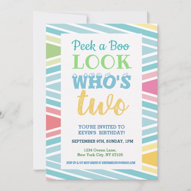 Redewendungen zum 2. Geburtstag Einladung (Vorderseite)