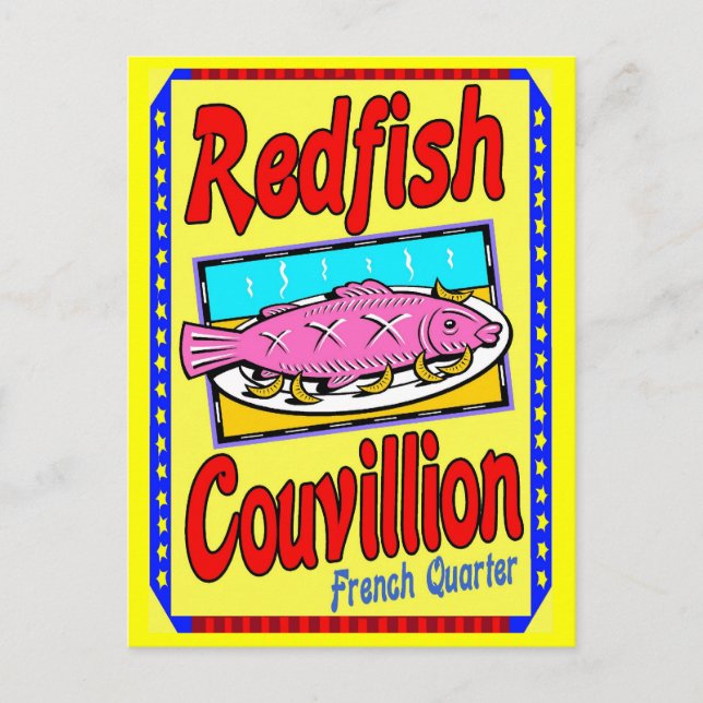 Redfish Couvillion Postkarte (Vorderseite)