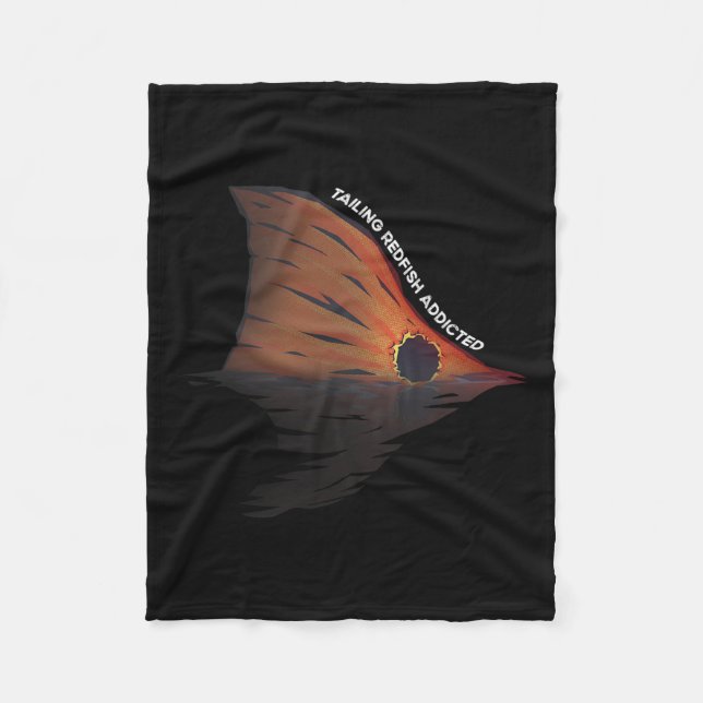 Redfish Fischen Witz Redangeln Red Drum F Fleecedecke (Vorderseite)