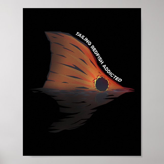 Redfish Fischen Witz Redangeln Red Drum F Poster (Vorne)