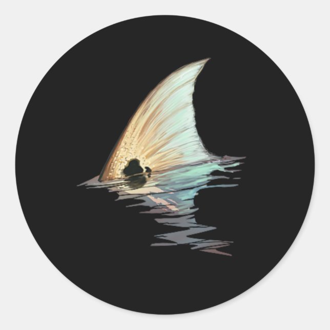 Redfish Redfish Schwanz Red Drum Fish Shirt Runder Aufkleber (Vorderseite)