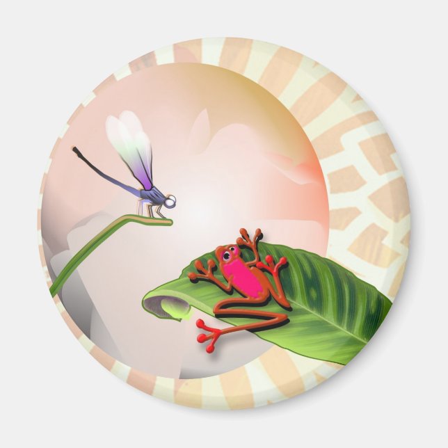 RedFrog beim Beobachten der Libellen Magnet (Vorne)