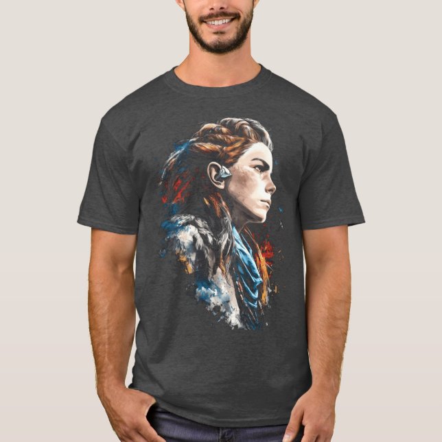 RedHaired Huntress Arrow of the Wild Machines frie T-Shirt (Vorderseite)