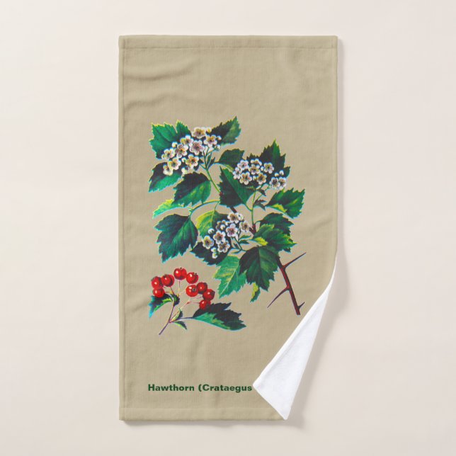 Redhaw Hawthorn über altes Papier Handtuch (Handtuch)