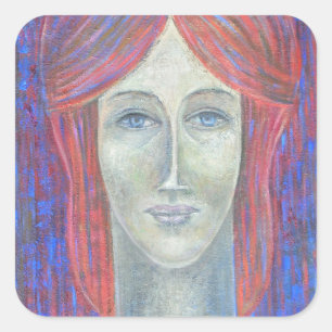 Redhead 2012 quadratischer aufkleber