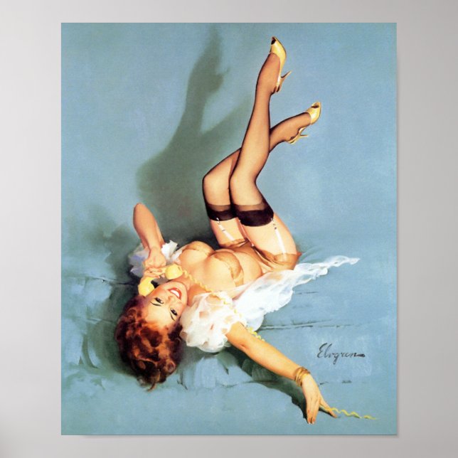 Redhead auf dem Button Poster (Vorne)