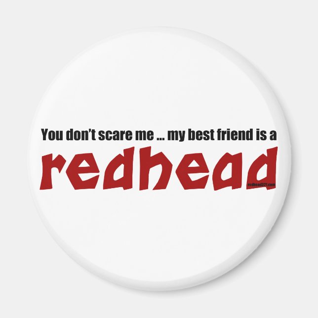 Redhead Best Friend Magnet (Vorne)
