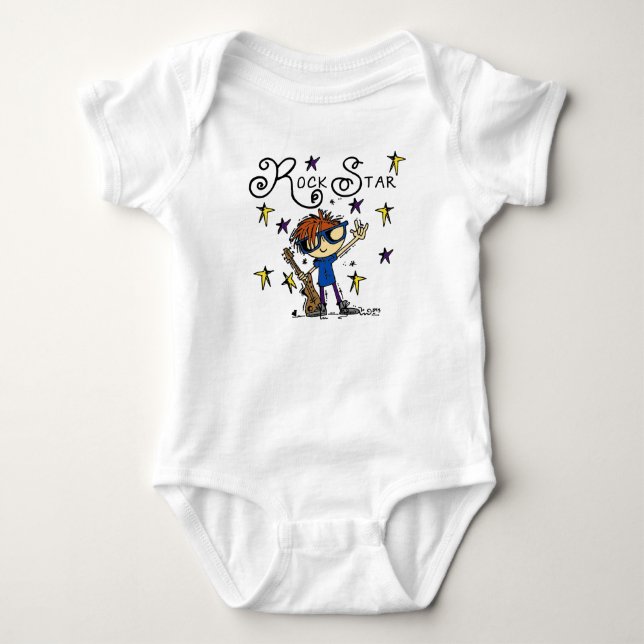 Redhead Boy Rock Star Baby Strampler (Vorderseite)