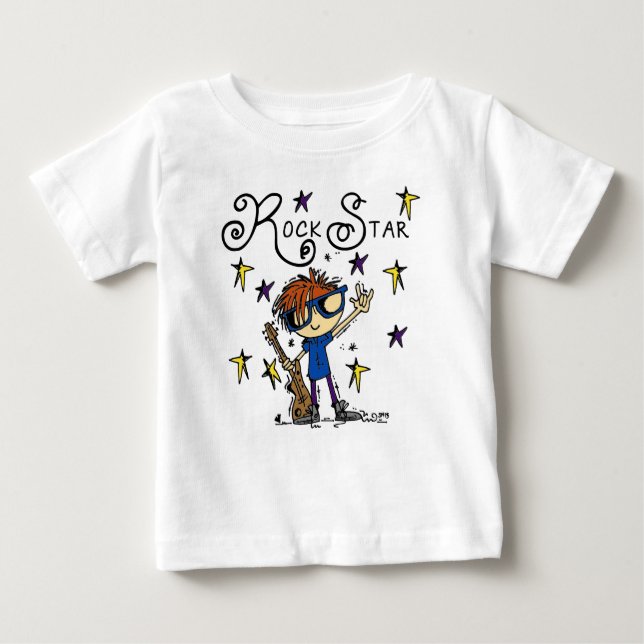 Redhead Boy Rock Star Baby T-shirt (Vorderseite)