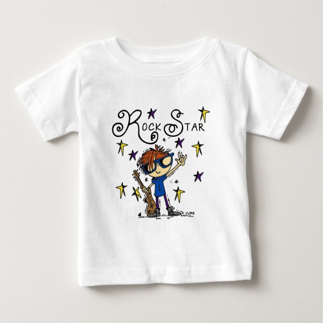 Redhead Boy Rock Star Baby T-shirt (Vorderseite)