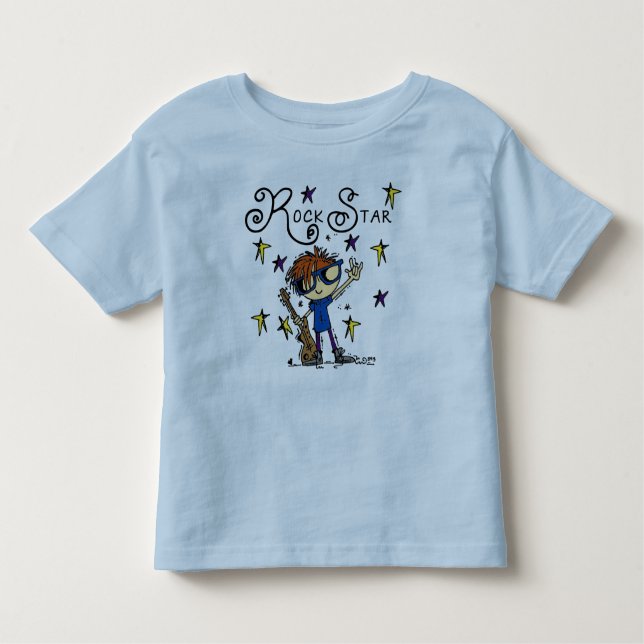 Redhead Boy Rock Star Kleinkind T-shirt (Vorderseite)