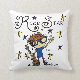 Redhead Boy Rock Star Pillow Kissen