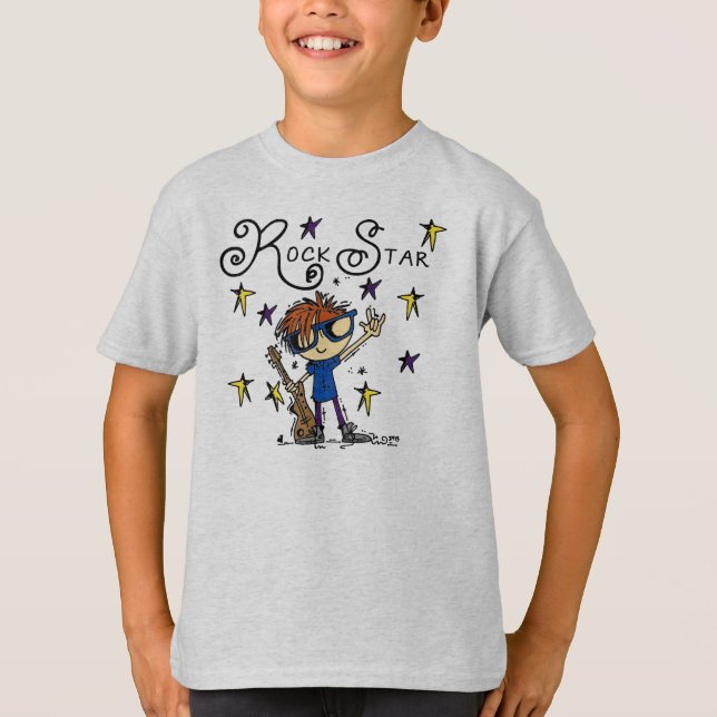 Redhead Boy Rock Star T-Shirt (Vorderseite)