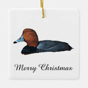 Redhead Duck Keramikornament