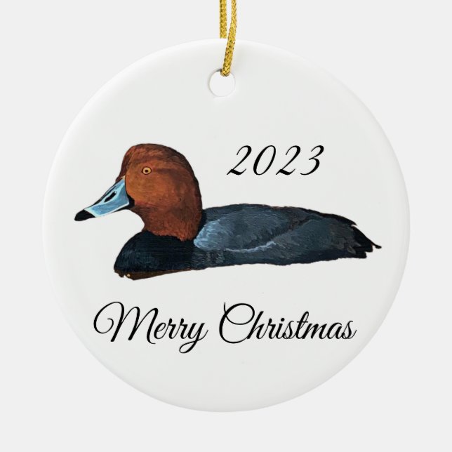 Redhead Duck Weihnachtsschmuck (Vorne)