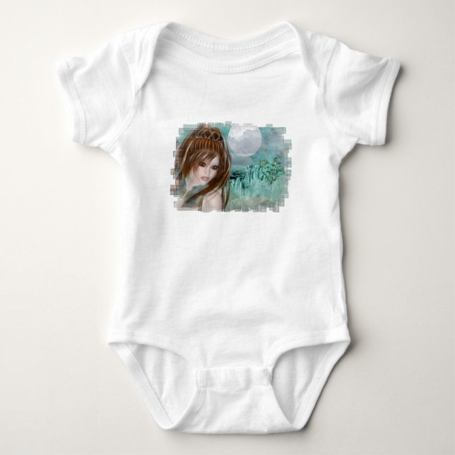 Redhead Elf & Blue Glass Night Designs Baby Strampler (Vorderseite)