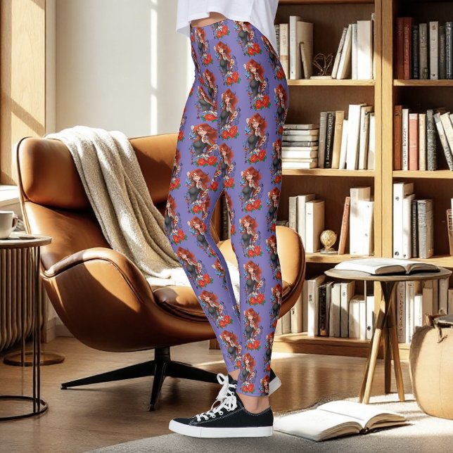 Redhead Frau Tattoos Leggings (Von Creator hochgeladen)