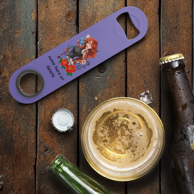 Redhead Frau Tattoos Speed Flaschenöffner (Von Creator hochgeladen)