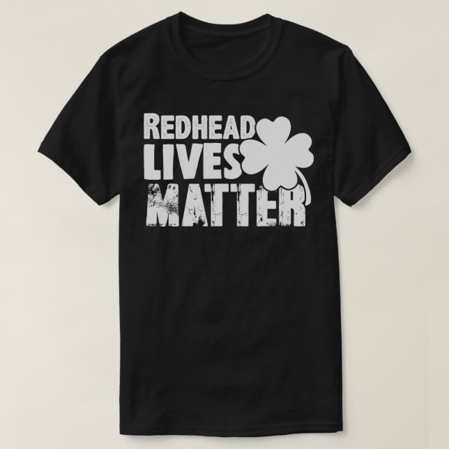 Redhead Funny Festive St Patricks Day T-Shirt (Design vorne)
