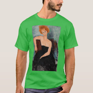 Redhead Girl in Abend Dress von Amedeo Modiglia T-Shirt