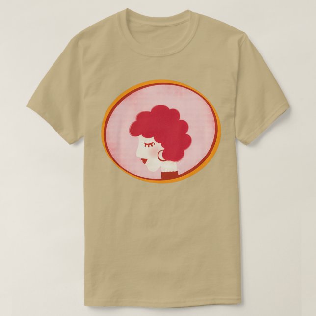 Redhead Girl in Mirror T-Shirt (Design vorne)