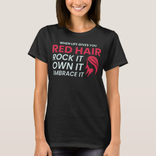 Redhead Hair Quote Funny Spaß Sprichwort T-Shirt
