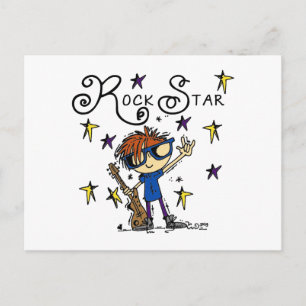 Redhead-Jungen-Rockstar Postkarte