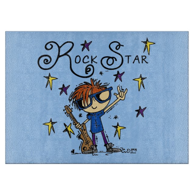 Redhead-Jungen-Rockstar Schneidebrett (Vorderseite)