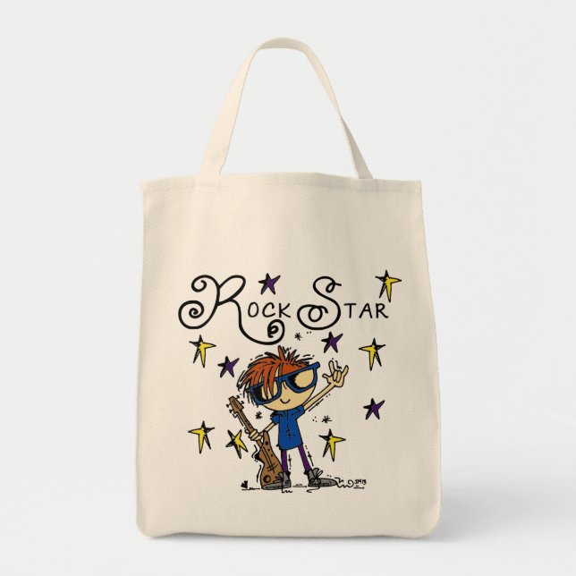 Redhead-Jungen-Rockstar Tragetasche (Vorne)