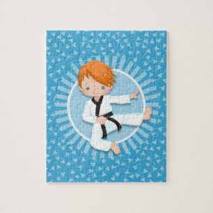 Redhead Karate Boy Judo Martial Arts Puzzle