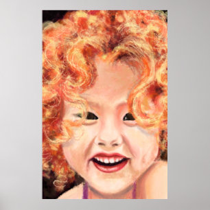Redhead Little Girl Poster - Original Painting