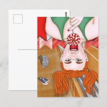 Redhead Mädchen im Stadion. Naughty Girl