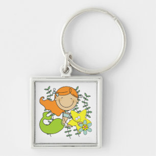 Redhead-Meerjungfrau Schlüsselanhänger