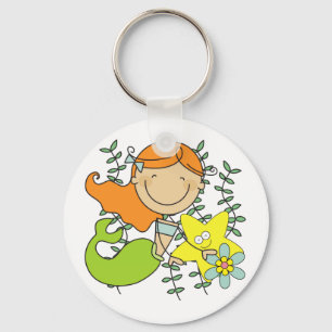 Redhead-Meerjungfrau Schlüsselanhänger